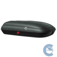 Art Plast BA320 Cofanetto Tetto Auto in Polipropilene, Finitura Carbonio, Nero, 1320 x 778 x 345 mm