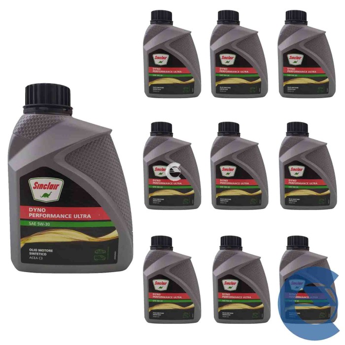 OLIO-SINCLAIR-DYNO-5W30-10LT-LOGO.jpg Sinclair Dyno Performance Ultra 5w30 10 Litri Olio Motore Veicoli E Auto Fap Acea C3
