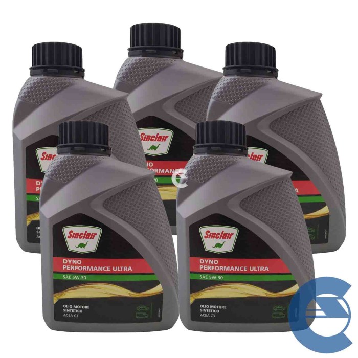 OLIO-SINCLAIR-DYNO-5W30-5LT-LOGO.jpg Sinclair Dyno Performance Ultra 5w30 5 Litri Olio Motore Veicoli E Auto Fap Acea C3