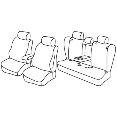 QF12025.JPG Set Coprisedili Superior Grigio/nero Bmw X1 (e84) Serie 12000 Coprisedili Su Misura Qf12025c