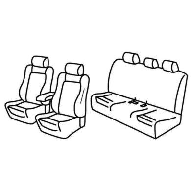 QF12027.JPG Set Coprisedili Superior Nero/rosso Bmw Serie 3 (f30) Serie 12000 Coprisedili Su Misura
