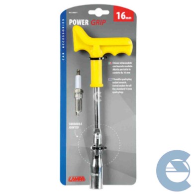 LAMPA-65871-CHIAVE-SVITACANDELE-(1).jpg Power Grip Chiave Svitacandele Con Bussola Snodata 16 Mm Chiavi Svitacandela Chiavi Svit