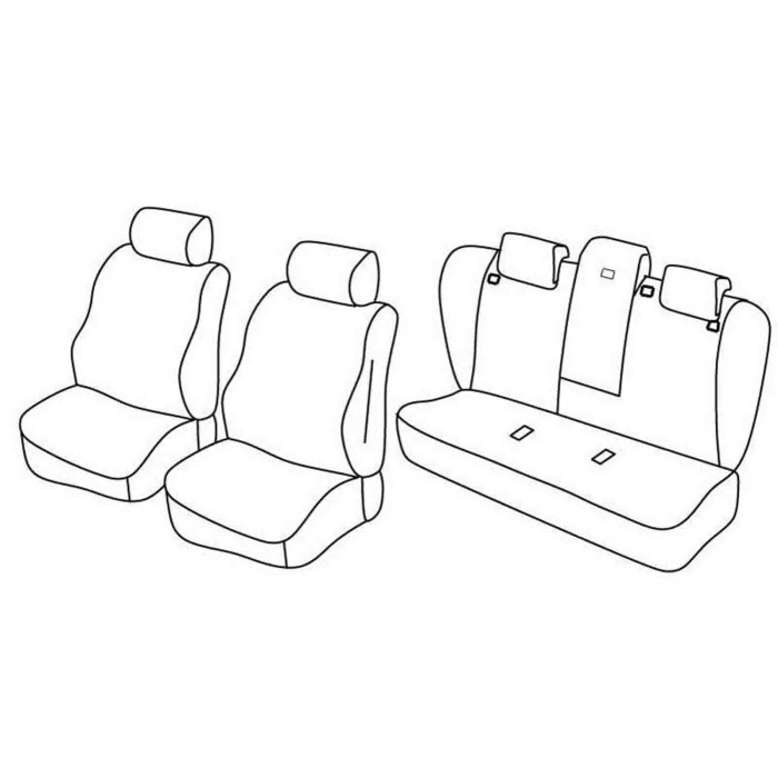 QF12029.JPG Set Coprisedili Superior Nero/rosso Bmw Serie 5 Touring (e61) Serie 12000 Coprisedili Su Misura Qf12029e