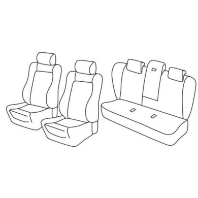 QF12032.JPG Set Coprisedili Superior Nero/grigio Bmw Serie 5 (e60) Serie 12000 Coprisedili Su Misura