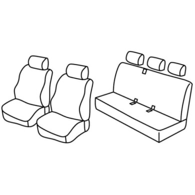QF13004.JPG Set Coprisedili Superior Grigio/nero Berlingo Multispace-partner Tepee Serie 13000 Coprisedili Su Misura Qf13004c