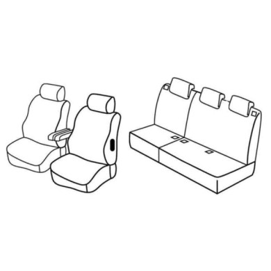 QF13005.JPG Set Coprisedili Superior Nocciola Berlingo Multispace-partner Tepee Serie 13000 Coprisedili Su Misura Qf13005a