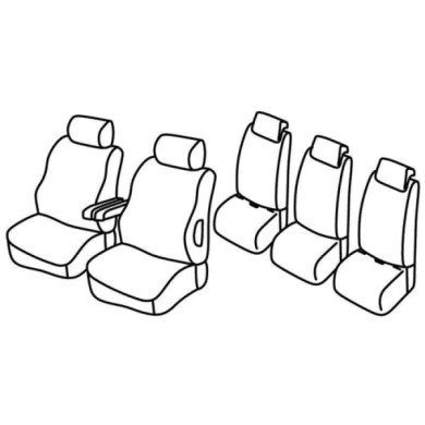 QF13006.JPG Set Coprisedili Superior Nero/grigio Berlingo Multispace-partner Tepee Serie 13000 Coprisedili Su Misura Qf13006f