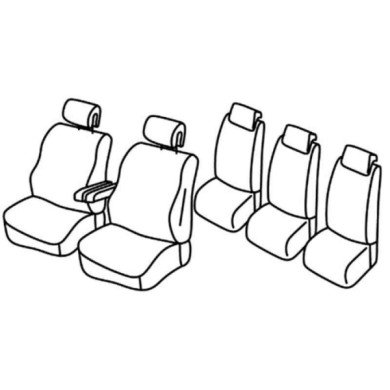 QF13025.JPG Set Coprisedili Superior Grigio/nero Citroen C4 Grand Picasso Serie 13000 Coprisedili Su Misura Qf13025c