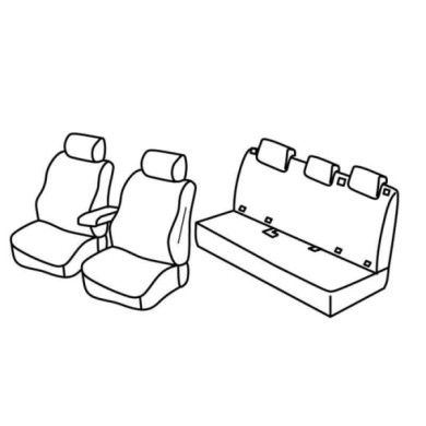 QF13029.JPG Set Coprisedili Superior Grigio/nero Citroen C4 Cactus Serie 13000 Coprisedili Su Misura Qf13029c