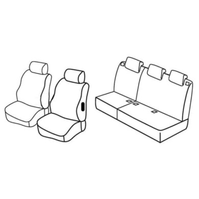 QF13034.JPG Set Coprisedili Superior Grigio/nero Berlingo Multispace-partner Tepee Serie 13000 Coprisedili Su Misura Qf13034c