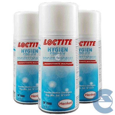 Senza-titolo-2.jpg Loctite Sf 7080 Hygien Spray Sprai Igiene Igienizzante Sanificante Disinfettante 3x 150ml Battericida Presidi