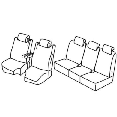 QF13035.JPG Set Coprisedili Superior Nero/grigio Citroen C4 Picasso-c4 Spacetourer Serie 13000 Coprisedili Su Misura