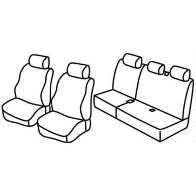 QF14006.JPG Set Coprisedili Superior Nero/blu Dacia Logan Mcv 5p Serie 14000 Coprisedili Su Misura Qf14006d