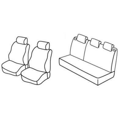 QF14012.JPG Set Coprisedili Superior Nocciola Dacia Logan Mcv 5p Serie 14000 Coprisedili Su Misura Qf14012a