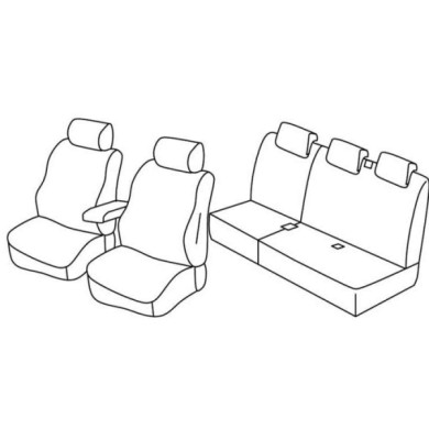 QF14019.JPG Set Coprisedili Superior Nocciola Dacia Lodgy-lodgy Stepway Serie 14000 Coprisedili Su Misura Qf14019a