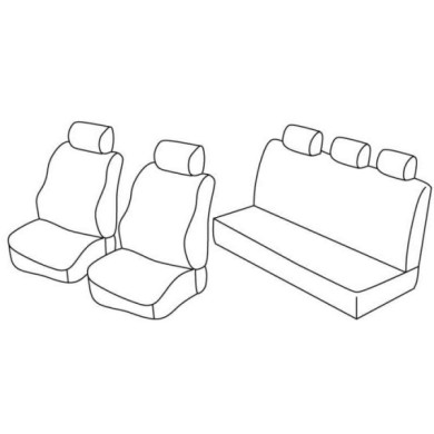 QF14021.JPG Set Coprisedili Superior Nero/blu Dacia Logan 5p Serie 14000 Coprisedili Su Misura Qf14021d