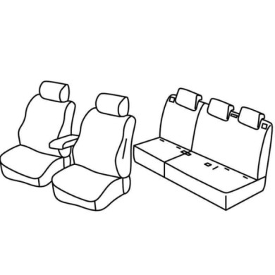 QF15013.JPG Set Coprisedili Superior Beige Doblò 5p-combo Tour Serie 15000 Coprisedili Su Misura Qf15013b