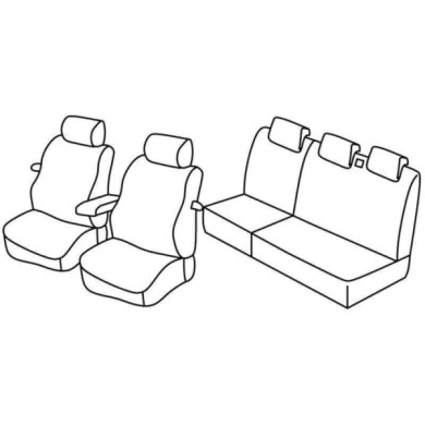 QF15046.JPG Set Coprisedili Superior Nero/grigio Fiat Stilo 3p Serie 15000 Coprisedili Su Misura Qf15046f