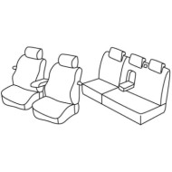QF15048.JPG Set Coprisedili Superior Grigio/nero Fiat Stilo 3p Serie 15000 Coprisedili Su Misura