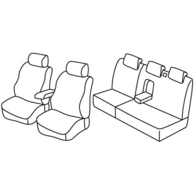 QF15049.JPG Set Coprisedili Superior Grigio/nero Fiat Stilo 5p Serie 15000 Coprisedili Su Misura Qf15049c