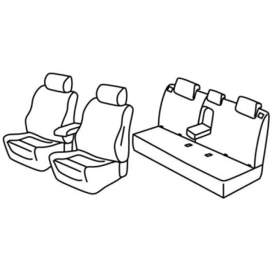 QF15058.JPG Set Coprisedili Superior Grigio/nero Fiat Tipo 4p Serie 15000 Coprisedili Su Misura Qf15058c