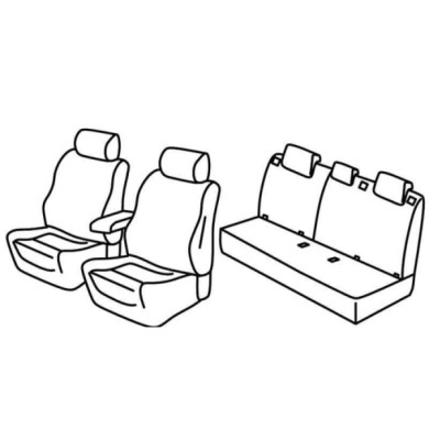 QF15066.JPG Set Coprisedili Superior Grigio/nero Fiat Tipo 5p Serie 15000 Coprisedili Su Misura Qf15066c