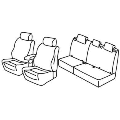 QF15078.JPG Set Coprisedili Superior Nero/rosso Fiat Tipo Sw Serie 15000 Coprisedili Su Misura Qf15078e