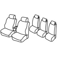 QF16002.JPG Set Coprisedili Superior Grigio/nero Ford C-max Serie 16000 Coprisedili Su Misura Qf16002c