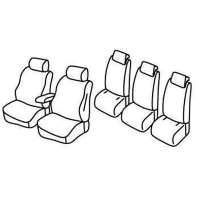 QF16004.JPG Set Coprisedili Superior Nero/grigio Ford C-max Serie 16000 Coprisedili Su Misura Qf16004f