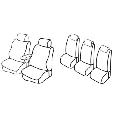 QF16039.JPG Set Coprisedili Superior Grigio/nero Ford Galaxy-s-max Serie 16000 Coprisedili Su Misura Qf16039c