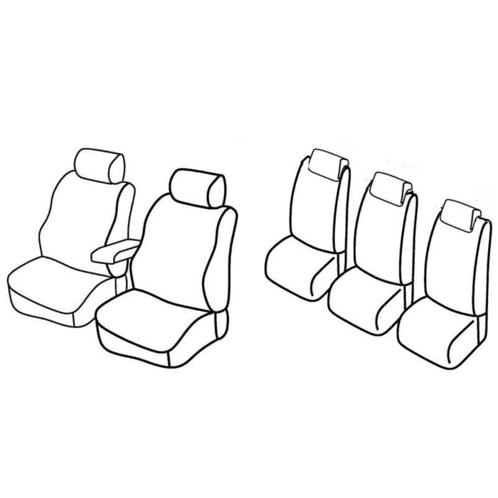 QF16039.JPG Set Coprisedili Superior Grigio/nero Ford Galaxy-s-max Serie 16000 Coprisedili Su Misura Qf16039c