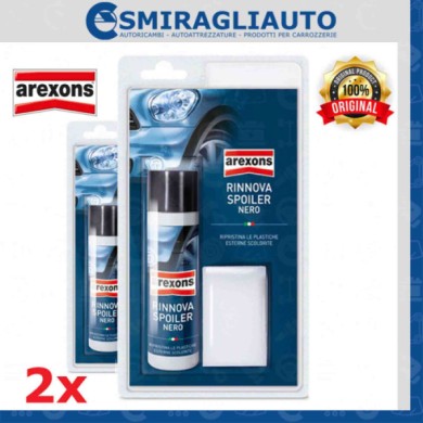 146104-large_default.jpg Arexons 8352 Rinnova Spoiler Plastiche Paraurti Auto Moto Camper Scooter Nero 2x