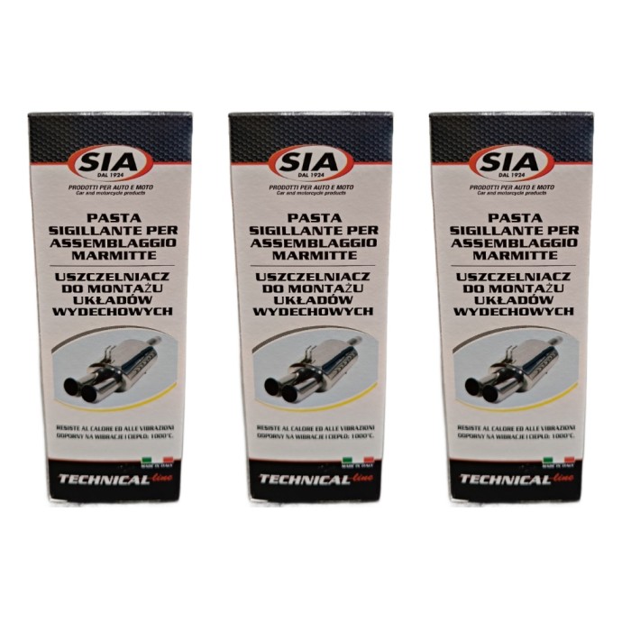 9012_X3.jpg Sia Mastice Pasta Sigillante Per Accoppiamento Marmitte Nera 75 Ml 3PZ