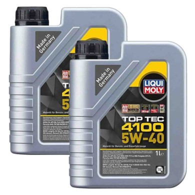 9510_2-LITRI.jpg Liqui Moly Top Tec 4100 5w40 2 Litri 9510 Olio Motore Benzina E Diesel