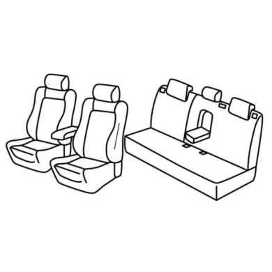 QF16046.JPG Set Coprisedili Superior Nero/blu Ford Mondeo 4p-mondeo Hybrid Serie 16000 Coprisedili Su Misura Qf16046d