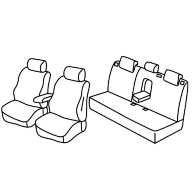 QF16047.JPG Set Coprisedili Superior Nero/rosso Ford Mondeo 4p-mondeo Hybrid Serie 16000 Coprisedili Su Misura