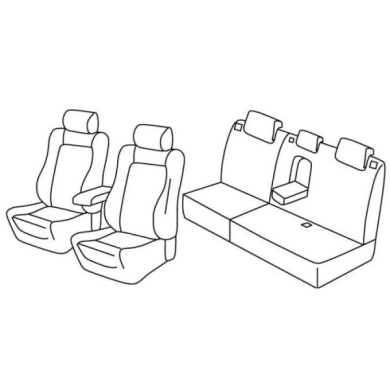 QF16050.JPG Set Coprisedili Superior Beige Ford Kuga Serie 16000 Coprisedili Su Misura Qf16050b