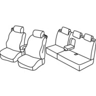 QF16059.JPG Set Coprisedili Superior Nero/grigio Ford B-max Serie 16000 Coprisedili Su Misura Qf16059f