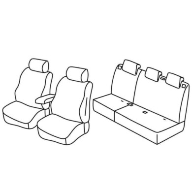 QF16079.JPG Set Coprisedili Superior Nero/grigio Ford Ecosport Serie 16000 Coprisedili Su Misura