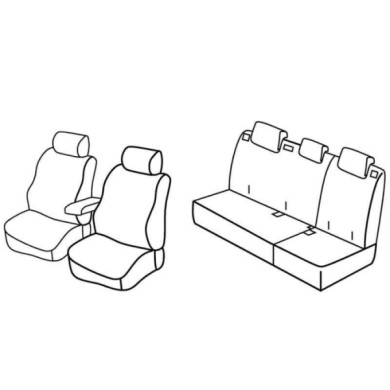 QF17003.JPG Set Coprisedili Superior Grigio/nero Honda Civic 5p Serie 17000 Coprisedili Su Misura Qf17003c