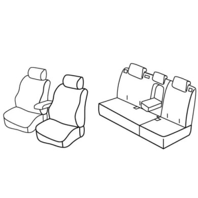 QF17004.JPG Set Coprisedili Superior Beige Honda Civic 5p Serie 17000 Coprisedili Su Misura Qf17004b