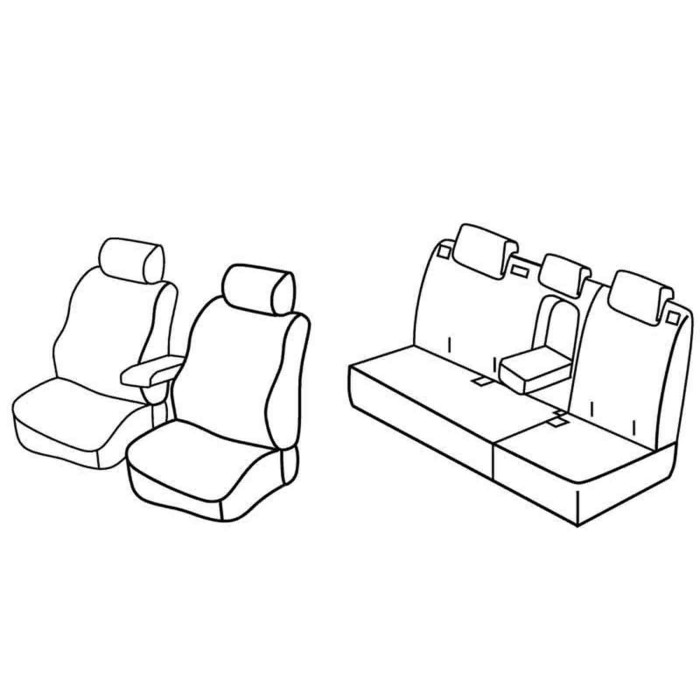 QF17004.JPG Set Coprisedili Superior Beige Honda Civic 5p Serie 17000 Coprisedili Su Misura Qf17004b