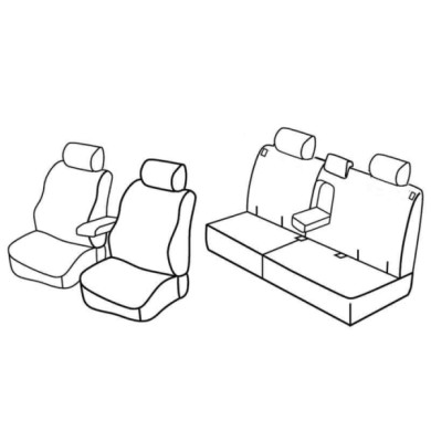 QF17007.JPG Set Coprisedili Superior Beige Honda Cr-v Serie 17000 Coprisedili Su Misura Qf17007b