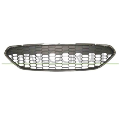 FORD GRIGLIA.jpg Griglia Radiatore Nera Con Cornice Cromata Per Ford Fiesta Mk Vi Dal 2013 Al 2017