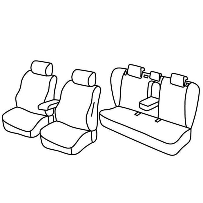 QF18024.JPG Set Coprisedili Superior Grigio/nero Hyundai I40 4p Serie 18000 Coprisedili Su Misura