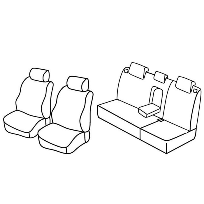 QF20117.JPG Set Coprisedili Superior Nero/grigio Kia Sportage Serie 20000 Coprisedili Su Misura Qf20117f