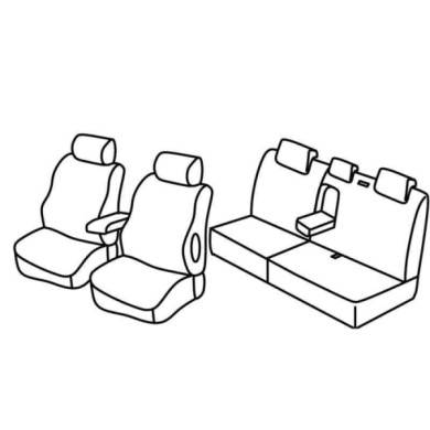 QF21001.JPG Set Coprisedili Superior Nero/rosso Lancia Delta Serie 21000 Coprisedili Su Misura