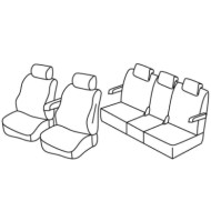 QF23017.JPG Set Coprisedili Superior Nero/rosso Mazda 5 5p Serie 23000 Coprisedili Su Misura Qf23017e