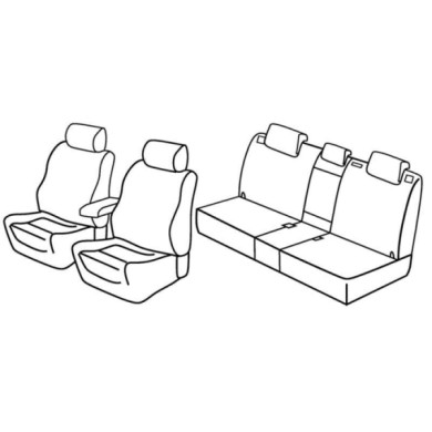 QF23028.JPG Set Coprisedili Superior Nero/grigio Mazda Cx-5 Serie 23000 Coprisedili Su Misura Qf23028f