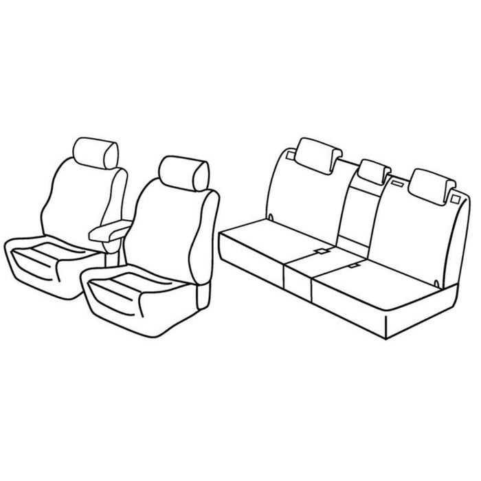 QF23028.JPG Set Coprisedili Superior Nero/grigio Mazda Cx-5 Serie 23000 Coprisedili Su Misura Qf23028f